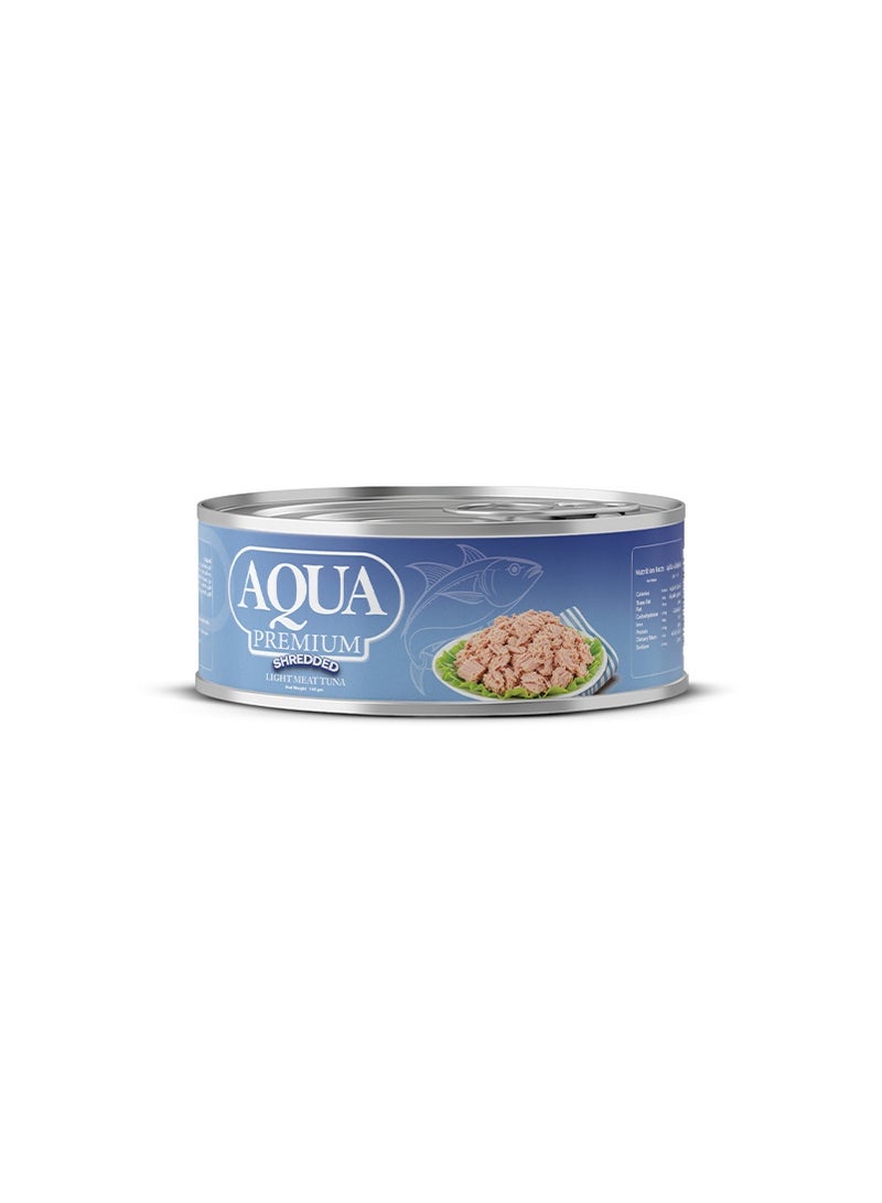 AQUA PREMIUM Shredded Tuna Light Meat easy open 140grams Pack of 3 - Image 2